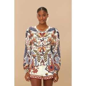 NWT- Farm Rio Off-White Boho Glam Knit Cardigan. Size XS.